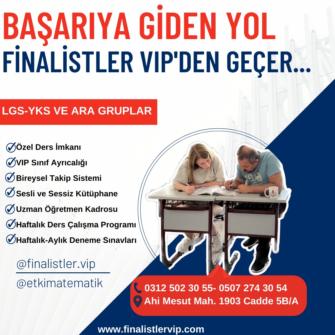 Başarıya götüren Finalistler VIP Eryaman, Bağlıca Dershanesi